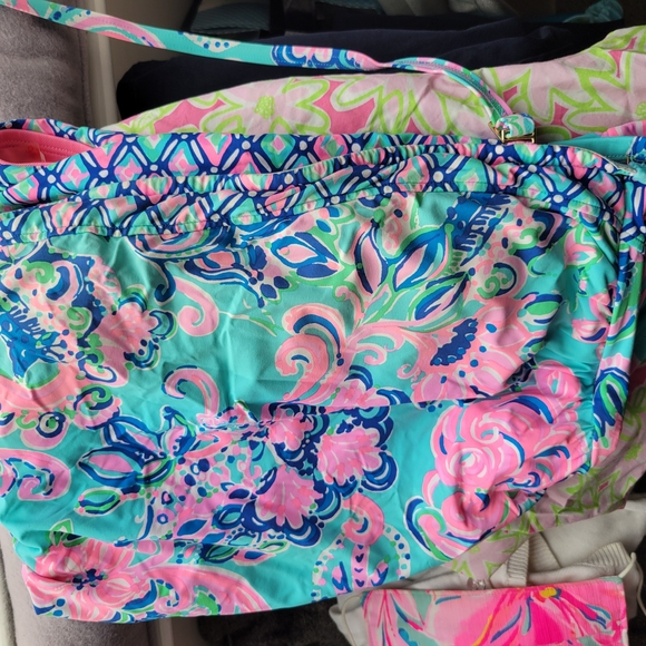 Lilly Pulitzer Pink and Blue Swimsuit - Picture 6 of 7